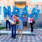 Toniful 40 Inch Large Blue Letter H Balloons Giant Alphabet Letter Balloons,Foil Mylar Big Balloons For Birthday Party Anniversa