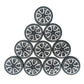 EUDAX 30mmx9mm Plastic Roll 2mm Dia Shaft Toys Wheel and 2mmx100mm STEM Shaft Round Rod Axles for DIY Toy RC Car Truck Boat Heli