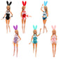 Barwa 4 Set Doll Clothes Bunny Costume Outfits Party Clothes For 11.5 Inch Doll Including Bunny Clothes, Headwear, Lace Sock, Ga