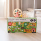 Petit Collage Follow + Spot Puzzle, At The Farm, 10-Pieces – Large Puzzle For Kids, Completed Educational Puzzle Measures 21”X 8.5” – Makes A Great Gift Idea For Ages 2+