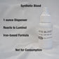 Crime Scene Synthetic Blood: Fluoresces When Used with luminol, 1 Ounce