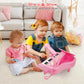 Love&Mini Pink Piano Toys for 1+Years Old Girls First Birthday Gifts Toddler Piano Music Toy Instruments with 24 Keys and Microp
