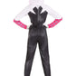 Marvel Spider-Gwen Official Youth Halloween Costume - Premium Quality Hooded Jumpsuit With Pull On Fabric Mask (Medium)