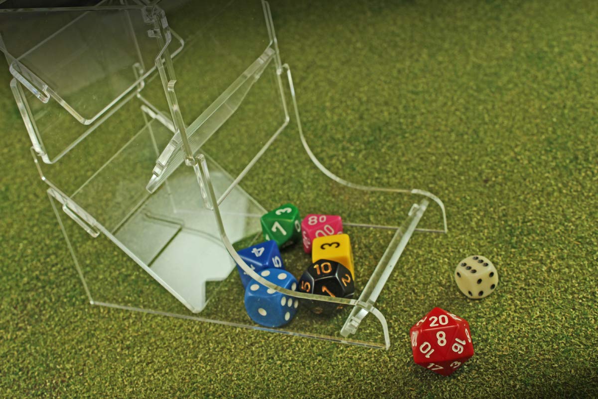 Litko Dice Tower | Dice Roller | Dice Tumbler | Dice Boot | Ttrpg | Board Games (Translucent Red)