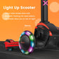 Tonbux Kids Scooter For Age 3-12, Toddler Scooter With 4 Adjustable Heights, Light Up 3-Wheels Scooter, Shock Absorption Design, Lean To Steer, Balance Training Scooter For Kids - Red