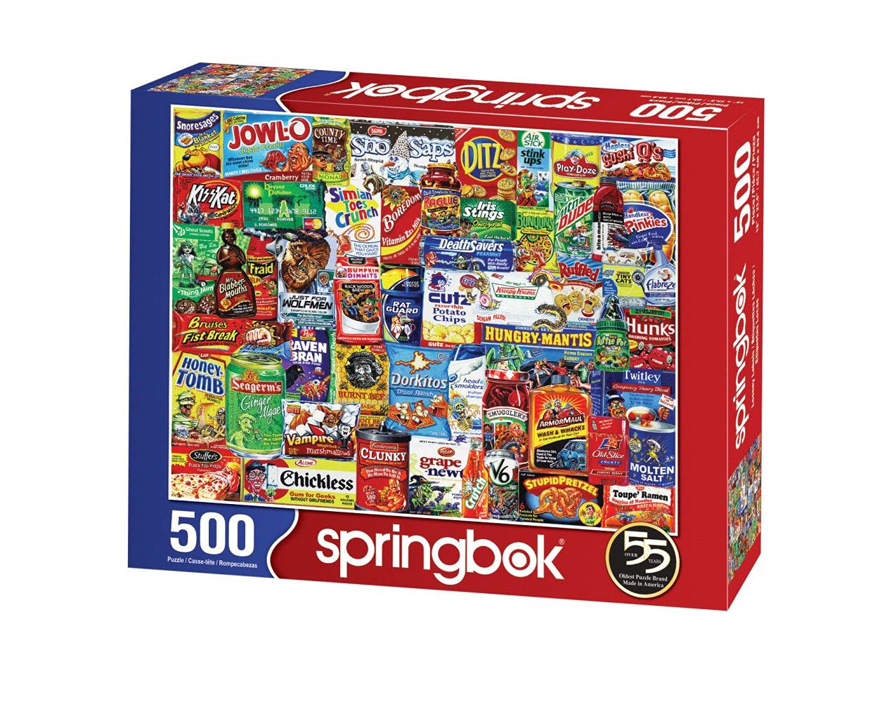 Springbok'S 500 Piece Jigsaw Puzzle Looney Labels - Made In Usa