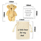 Luokifur Pocket Bear Papa Long Distance Teddy Bear I Love You Gift For Father Grandpa Gift (Dad)