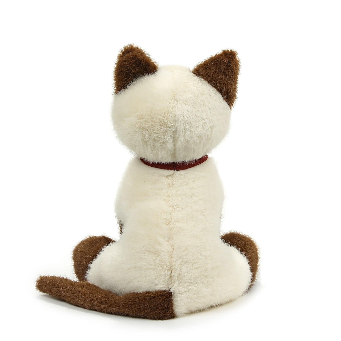 Plushland Realistic Stuffed Cat and Dog Plush PuppyStuffed Animals Plush Toys Collar  Realistic enhanced Pawpal Stuffed Puppy Cats and Dogs Toy for Boys and Girls 8 Inches (Siamese Kitty with Collar)