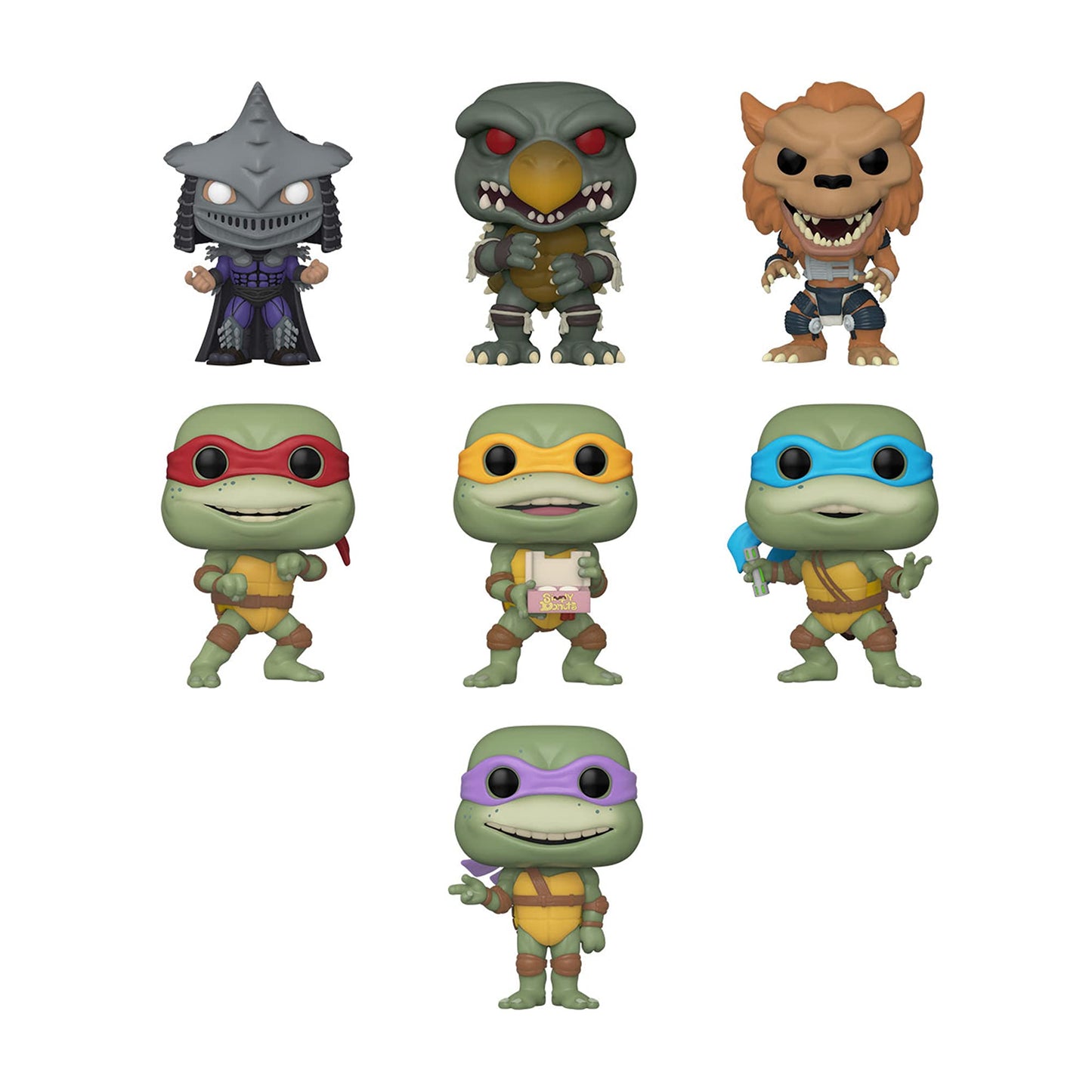 Funko Pop! Tnmt Teenage Ninja Mutant Turtles Secret Of The Ooze Set Of 7 - Donatello, Leonardo, Michelangelo, Raphael, Rahzar, T