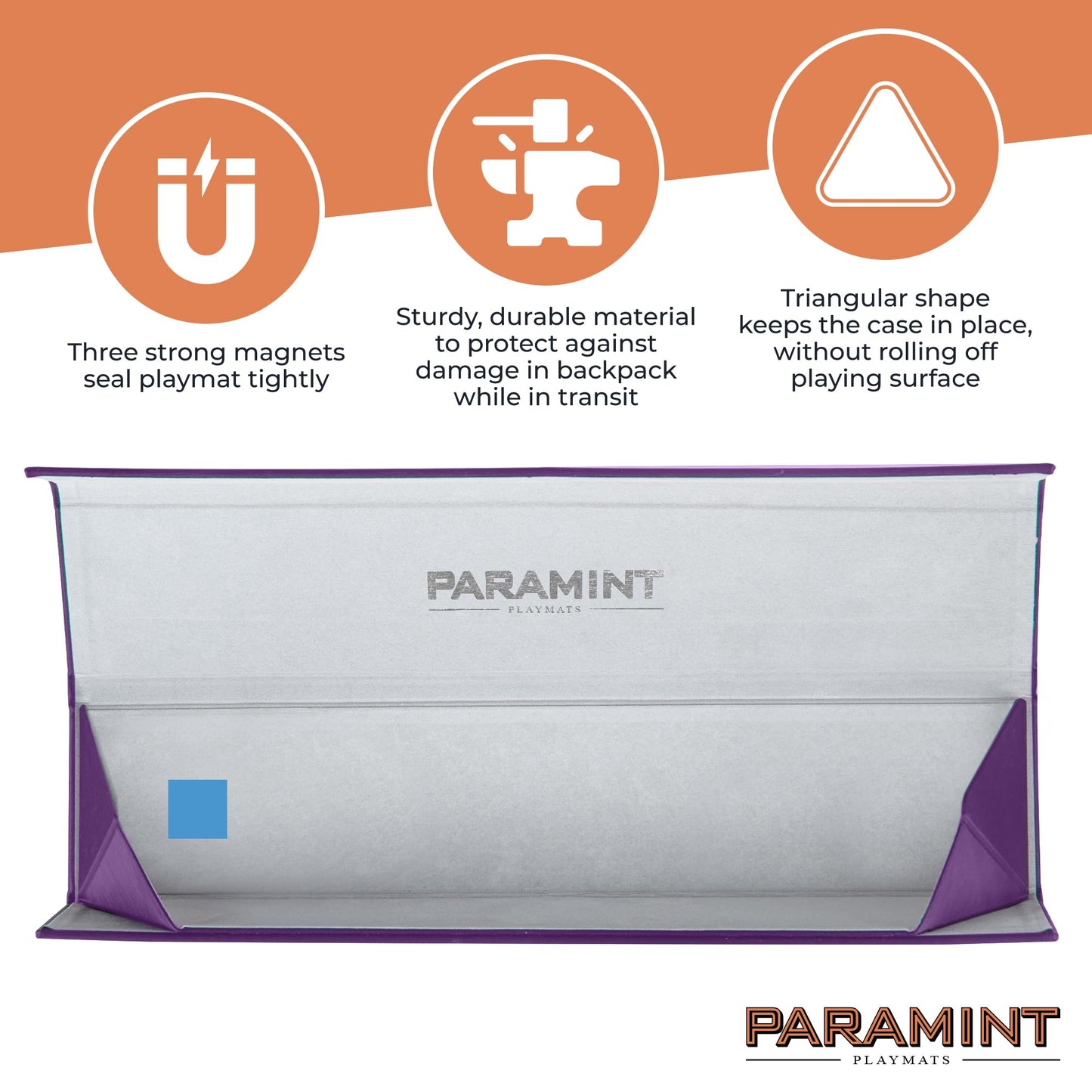 Paramint MatShield Purple, Durable Playmat Case - Compatible with Magic The Gathering, MTG Play Mat Tube - MTG Accessories - Pre