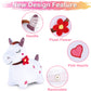 iPlay, iLearn Bouncy Pals Inflatable Hopping Horse Toy, Plush, Large, White, Birthday Gift for Toddlers 18-24 Months, 2-5 Years