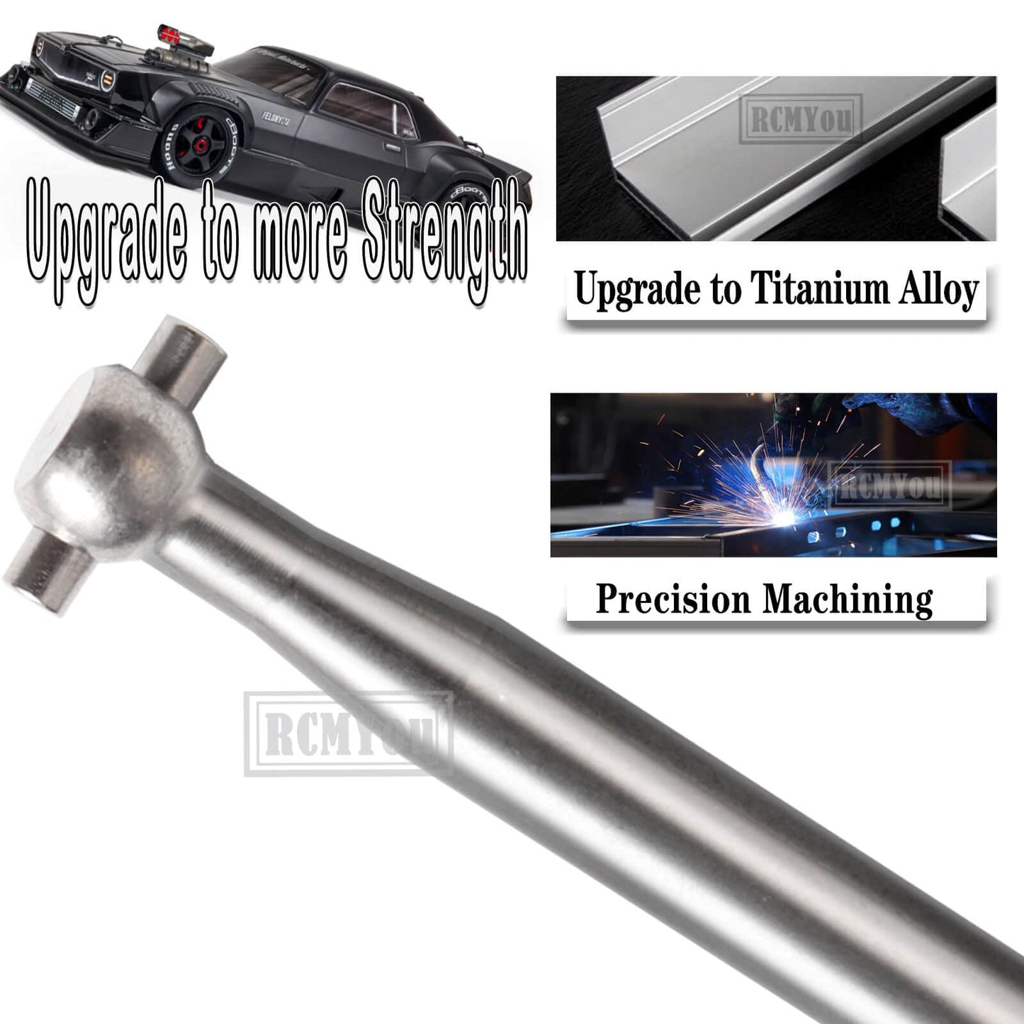 RCMYou Carbon Fiber Drive Shaft CVD Upgrades Part Axles Upgrades Part for 1/7 Arrma Infraction 6S Blx/Felony 6S Blx/Limitless Ro