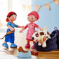 HABA Little Friends Matze - 4 Boy Dollhouse Toy Figure with Blue Overalls and Red Cap