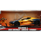 Jada Toys Marvel Wolverine X-Men 1:24 2020 Chevy Corvette Die-Cast Car with 2.75 Wolverine Figure