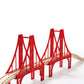 SainSmart Jr. Wooden Train Set Accessories, Double Suspension Bridge Set, Compatible with Brio, Thomas, Melissa and Doug