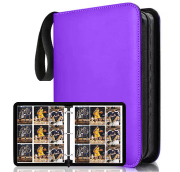 9 Pocket Trading Card Binder, 900 Pockets Basketball Binder For Mtg, Top Loading Pockets Collector Album, Pu Leather Folder For