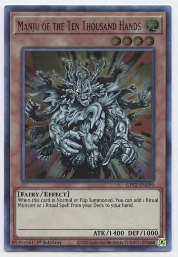Manju Of The Ten Thousand Hands - Gfp2-En099 - Ultra Rare - 1St Edition