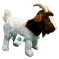 Adore Plush Company 15" Bobo The Boer Goat Stuffed Animal Toy - White with Brown Patches, Set of 2, Soft Plush Material