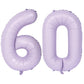 40 In Matte Purple Number Balloons Helium Foil Mylar Balloon Birthday Party Banquet Decoration Digital 60