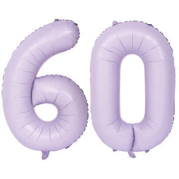 40 In Matte Purple Number Balloons Helium Foil Mylar Balloon Birthday Party Banquet Decoration Digital 60