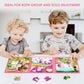Magnetic Puzzles For Kids Ages 4-6, 20-Piece Toddler Travel Toys Unicorn Princess Puzzles Ages 3-5, Educational Learning Magnets, Ideal Road Trip Activities Toys For 3 4 5 6 Boys And Girls