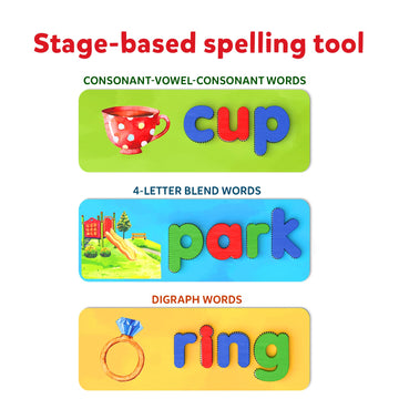 Skillmatics Preschool Learning Activity - Ready To Spell, Stage-Based Learning To Improve Vocabulary & Spelling, Educational Toy, Gifts For Boys & Girls Ages 4, 5, 6, 7