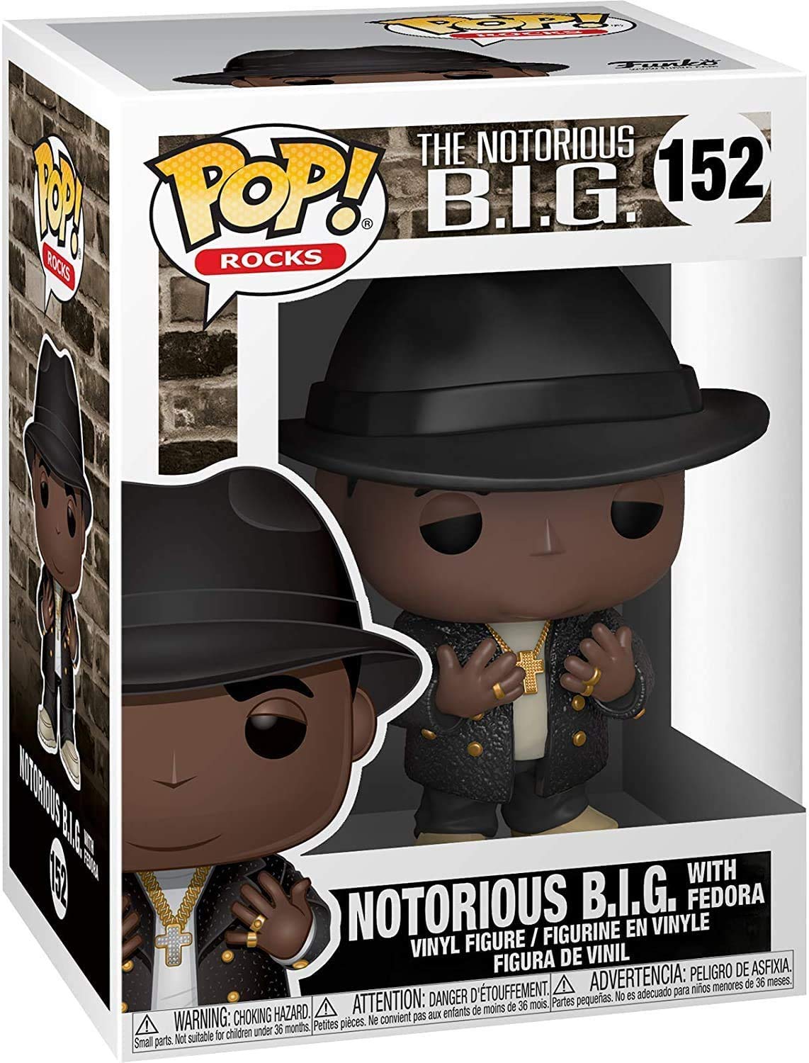Funko Pop! Rocks: Biggie - Notorious B.I.G With Fedora Bundle With 1 Popshield Pop Box Protector