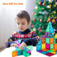 Neoformers 110Pcs Magnetic Tiles With 2 Cars, Stem 3D Building Blocks For Kids Ages 3-8, Montessori Magnet Construction Toys For Preschool Classroom
