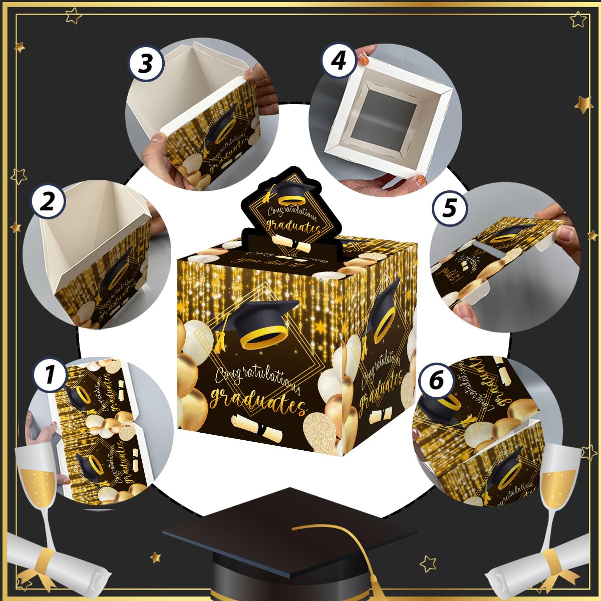 Graduation Gifts For Women Men, Funny Graduation Gifts For College, Surprise Money Box For Cash Gift Pull, Graduation Money Hold