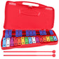 Excluzo 1 Set Metallophone Percussion Musical Toy With 25 Note Colorful Aluminum Plate (Red) Decor