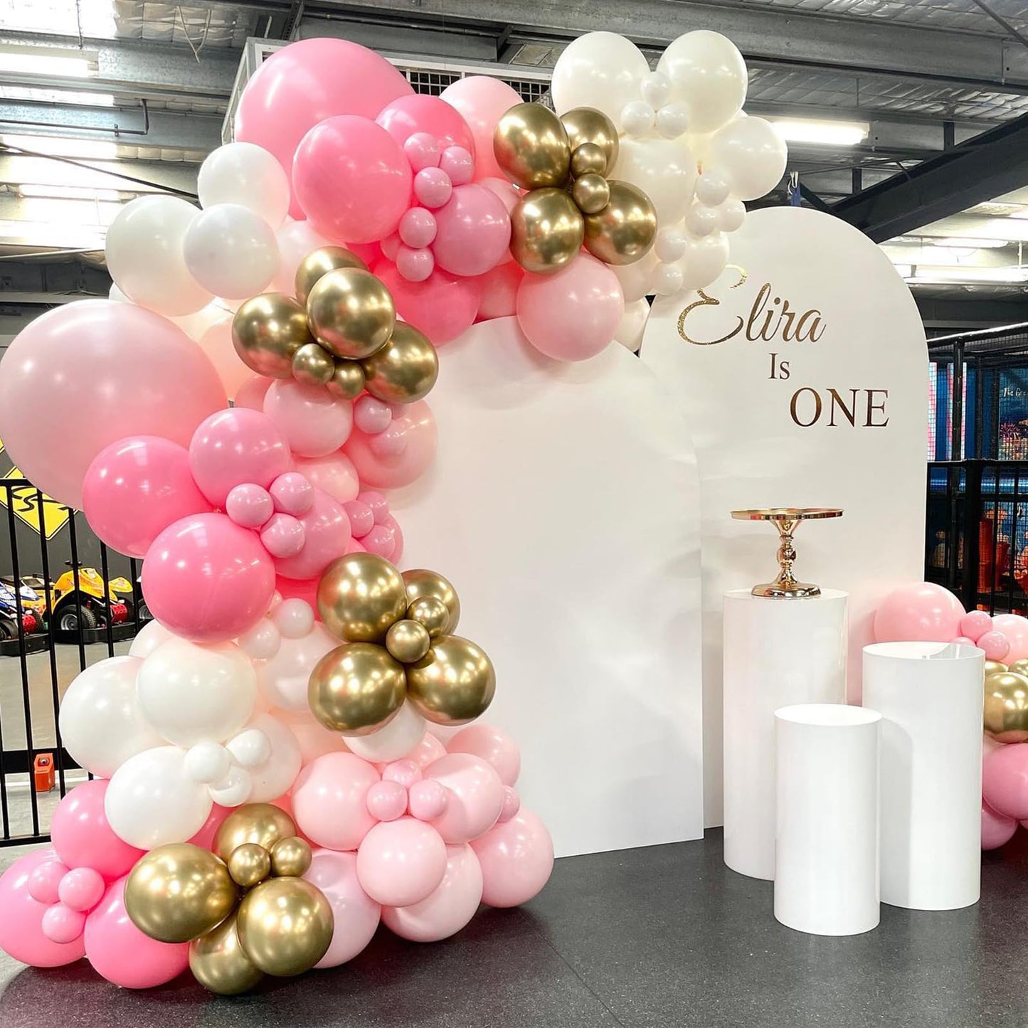 Pink And White Balloons, 35Pcs Pink White And Gold Balloons, Pink Confetti Balloons Pink Gold And White Balloons For Girls Birth