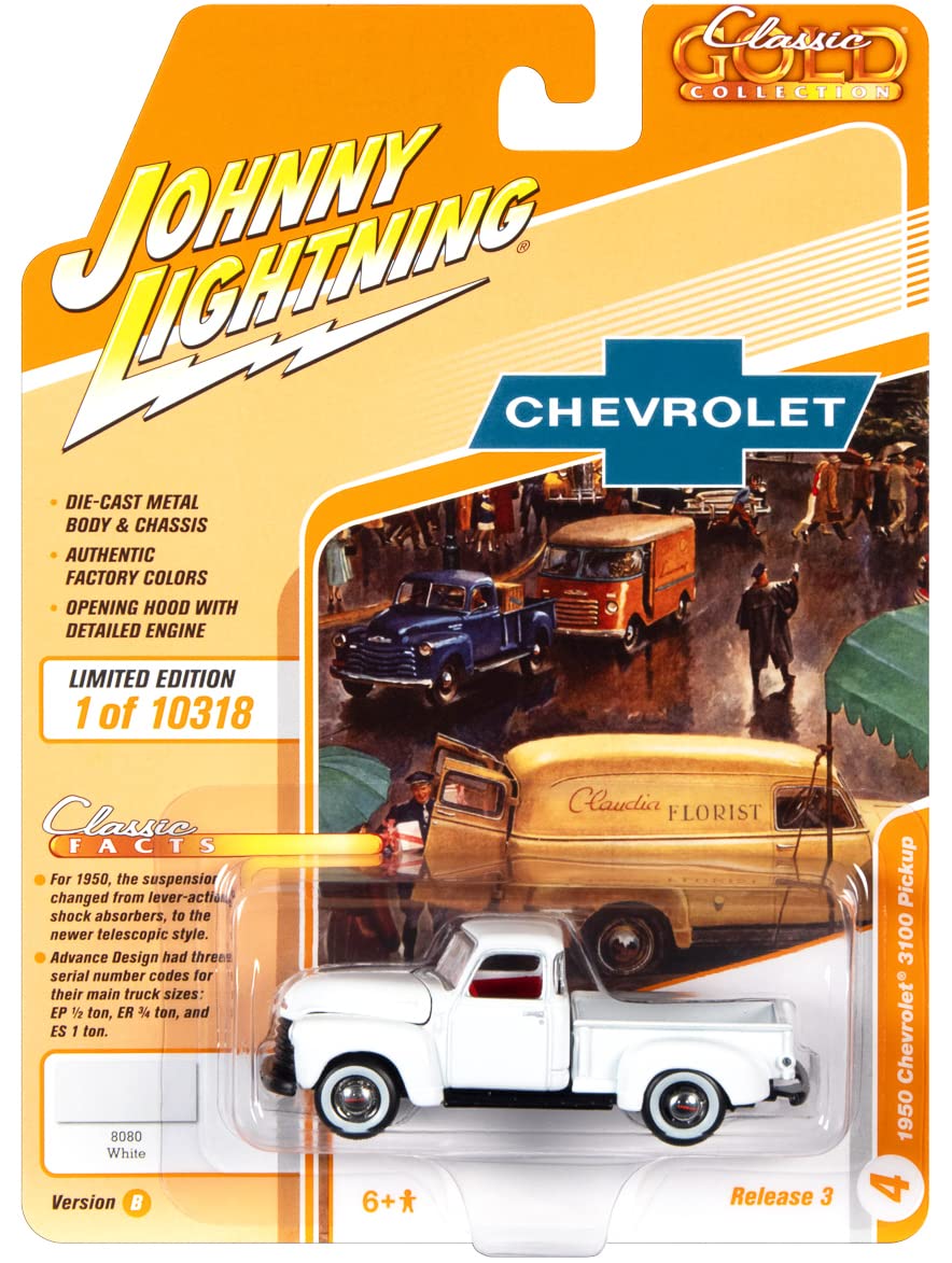 Johnny Lightning 1950 Chevrolet Stepside Truck, Factory Color (JLSP166B)
