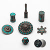 UD Unique Dice UFO Dice Set,DND Dice Set,Mars Element Dice Set,Metal DND Dice Set,D&D Dungeons and Dragons Dice Gift for Role Pl