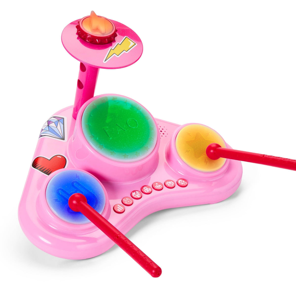 FAO Schwarz Stage Stars Interactive Drum Set, Educational Toy, Ages 2+