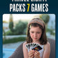Smart Cards Us States, 7 Games In 1, Pairs, Snap, Trumps, Rummy, Quiz, Learn Facts, Travel Game, Gift, Stocking Stuffer, 100 Cards, Age 5+, 1-8 Players