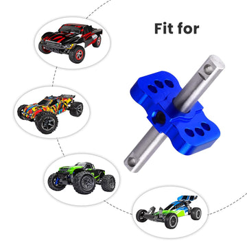 Aluminum Differential Locker Spool Diff Case Parts for 1/10 Traxxas Slash 2WD Rustler Stampede VXL Bandit Cars Trucks (Navy Blue