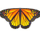 D.Q.Z Toddler Butterfly-Wings-Costume For Girls Princess Dress-Up Clothes, Spring Bug Toys For Kids Birthday Party Gifts Idea (Orange)