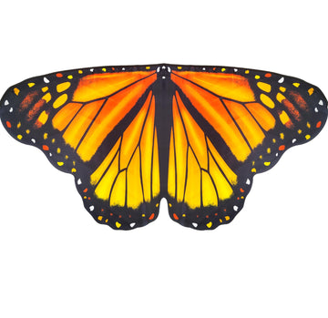 D.Q.Z Toddler Butterfly-Wings-Costume For Girls Princess Dress-Up Clothes, Spring Bug Toys For Kids Birthday Party Gifts Idea (Orange)