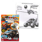 Monster Jam and Hot Wheels Magic Ink Coloring Book Set Kids Toddlers - Bundle with 2 Imagine Ink Coloring Books with Invisible I