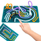Sensory Activity Board For Kids 3+ & Adults - Fidget Toys, Autism Products, Silicone Calm Down Toy, Adhd Activities For Travel (