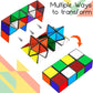 4 Pieces 2 In 1 Combo Cube Toy Magic Star Cube Transforming Infinity Geometric Puzzle Toys Cool Mini Shape Transforming Item For Teens And Adults