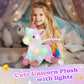 Cozyworld 16.5'' White Light Up Unicorn Stuffed Animal Glowing Soft Plush Toys Decor Birthday Christmas Children'S Day Gifts For