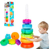 Byfwh Spinning Stacking Toys For Babies 12+ Month Ring Stacker Stacking Toys For Toddlers 1-3 Montessori Toys,Educational Learni
