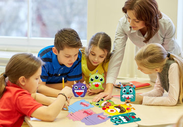 FaCraft Valentines Cards for Kids 24PCS Valentines Day Gifts Card with Envelope Funny 3D Foldable Monster Valentine Exchange Ca