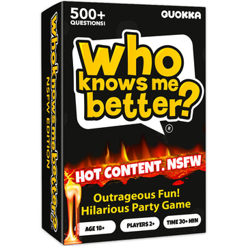 Quokka Who Knows Me Better? - Hot Content Edition - Teens & Family Card Trivia Game | Fun Learning & Educational Questions For Teens & Families