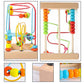 Timy Bead Maze Roller Coaster Toy - Educational Wooden Toy for Toddlers, Medium, Multicolor, Model UL-MABM