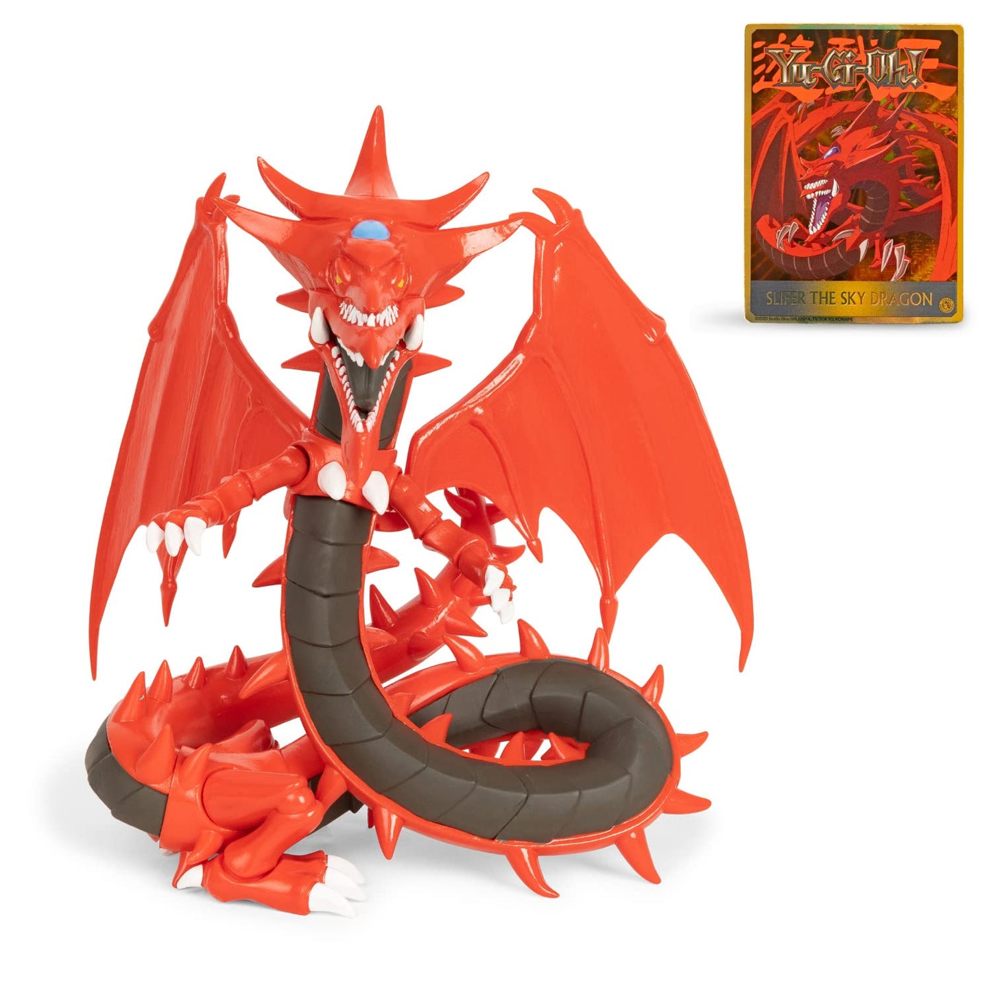 Yu-Gi-Oh! Highly Detailed 7 Inch Articulated Action Figure, Limited Edition, Includes Exclusive Trading Card, Slifer The Sky Dragon