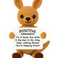DGPLUS Optimistic Kangaroo Crochet Animal Figurine - Handmade Emotional Support Gift | Cute Motivational Gift for Women, Girls, 