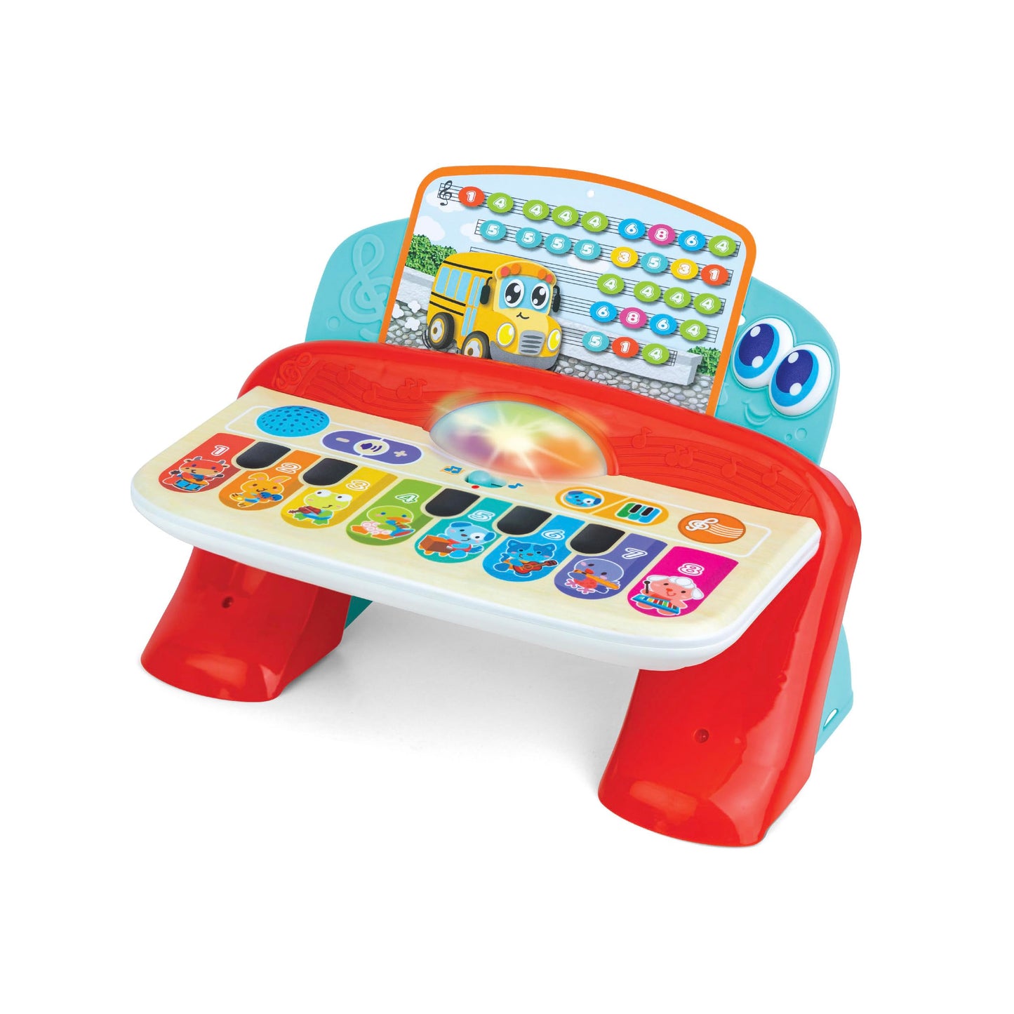Winfun Baby Maestro Touch Piano Interactive Musical Keyboard With Lights, 8 Instrument & Animal Sounds, Song Cards, & Free Play