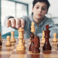 Husaria Staunton Tournament No. 5 Chessmen With 2 Extra Queens And Wooden Box, 3.5-Inch Kings